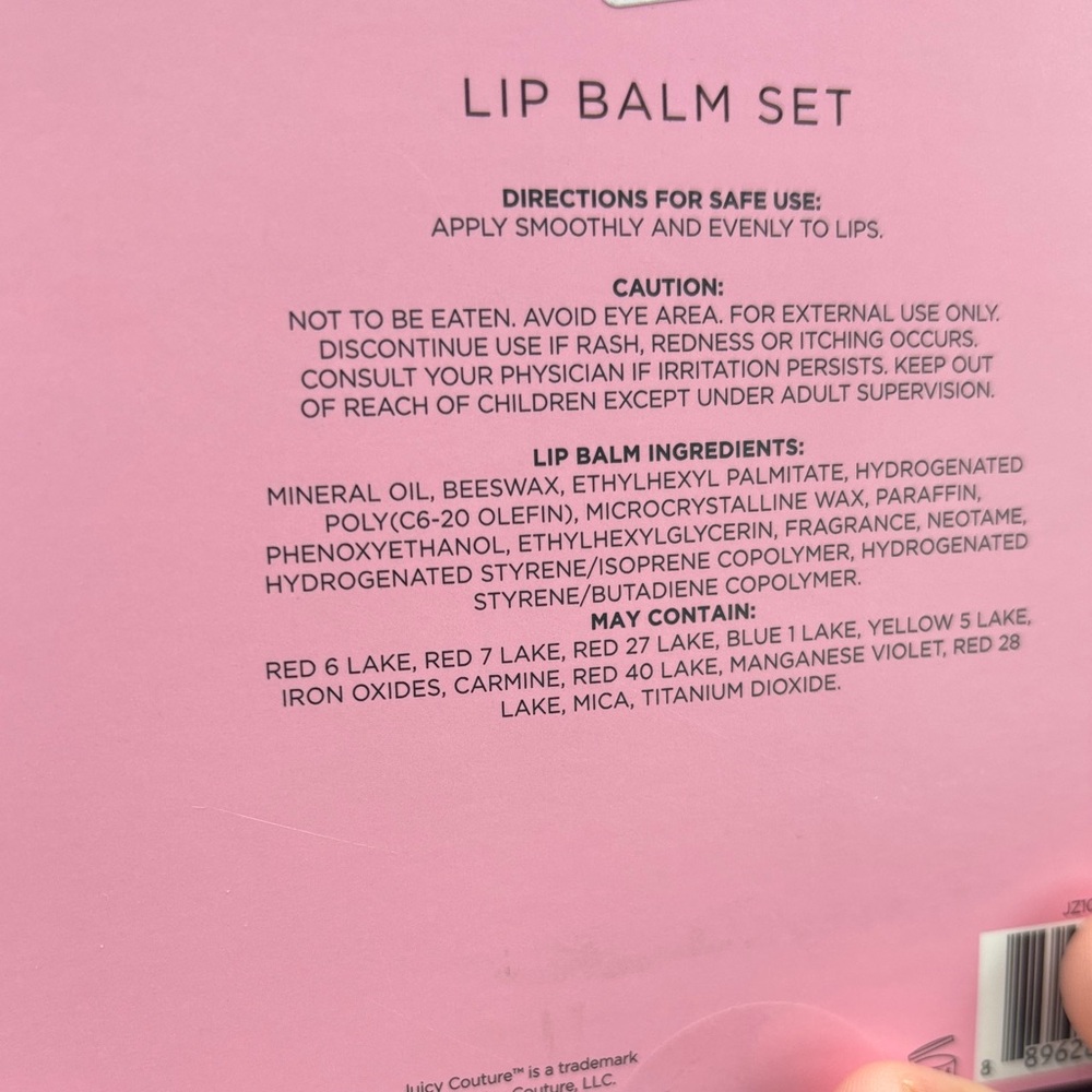 Juicy Couture Lip Balm Collection - Pink, Black, Cream - Picture 2 of 3